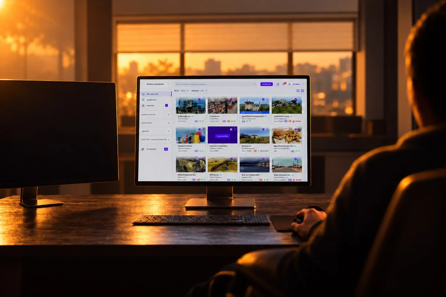 Multisite management dashboard