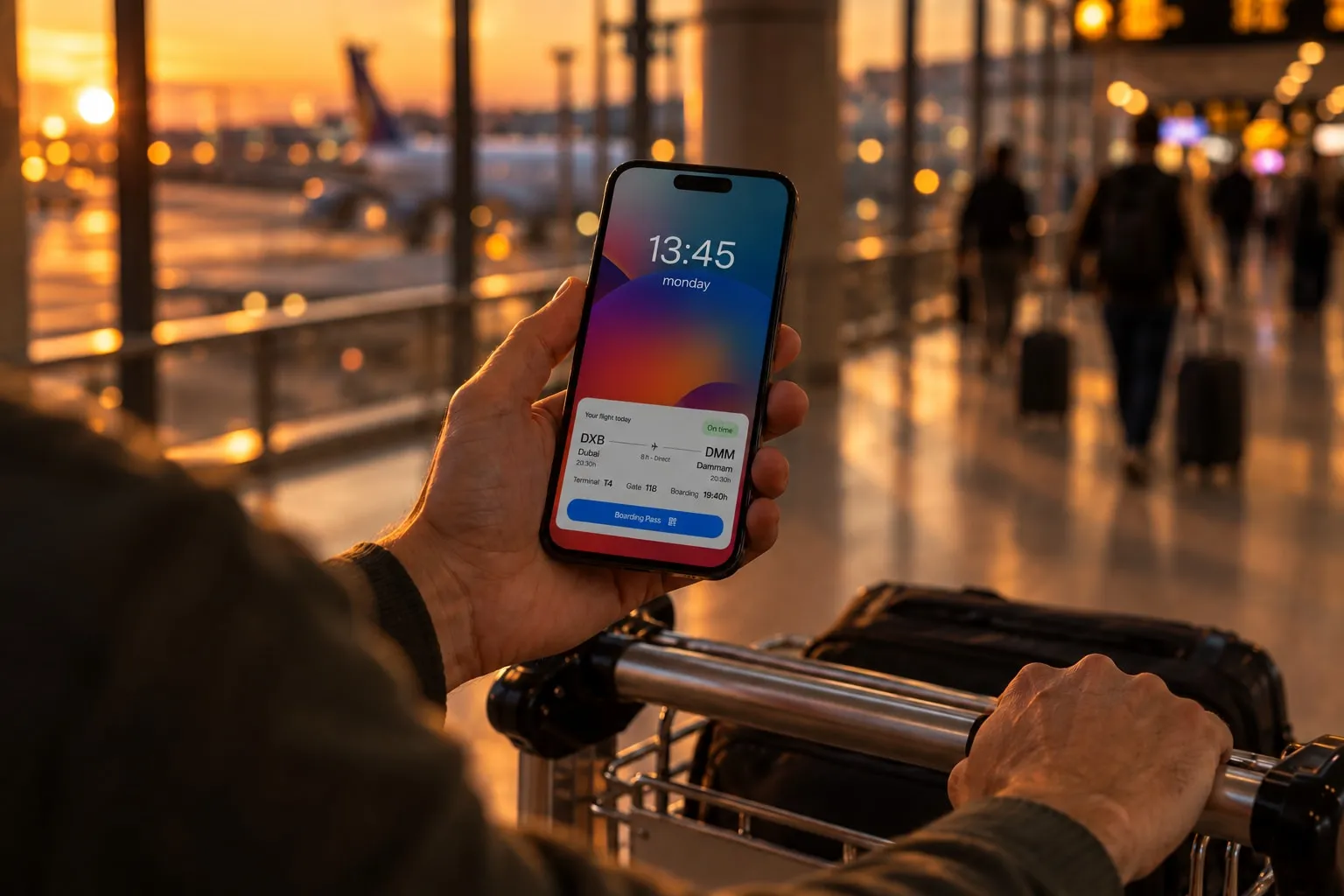 Airline booking interface